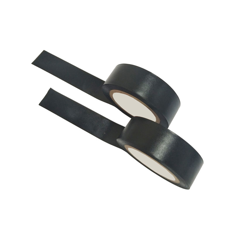Μαύρο ανθεκτικό χημικό ανθεκτικό 38mm 50mm πλάτος ταινιών PVC μόνωσης χρώματος