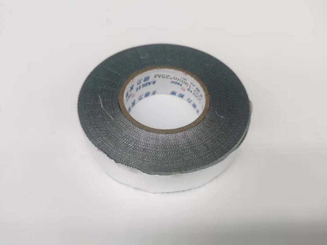 Μαύρη ταινία καλωδίωσης αυτοκινήτων με πάχος 0,2mm και ανθεκτική συγκολλητική ουσία συμπολυμερούς ακρυλικών